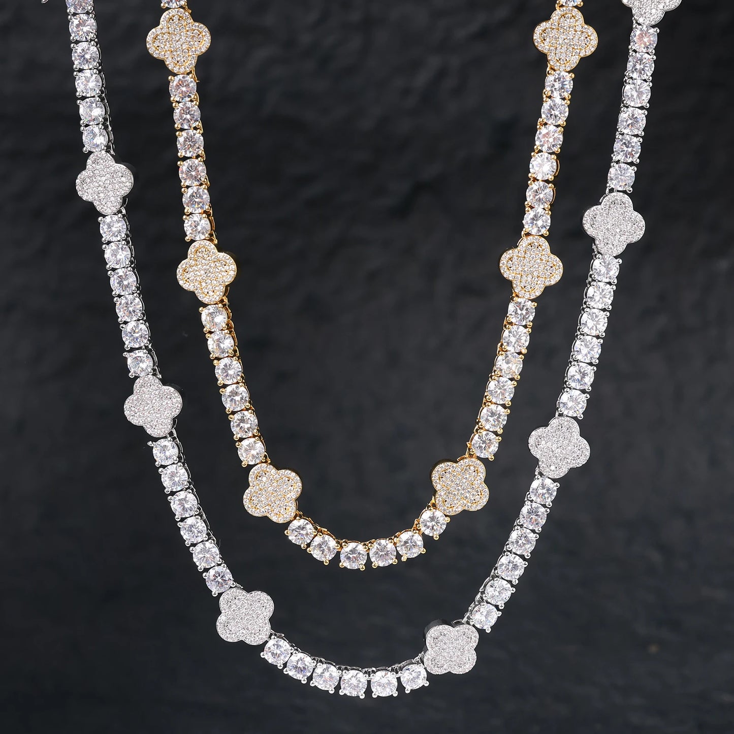 Clover Tennis Necklace